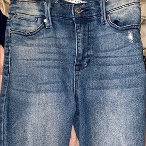 high rise jeans